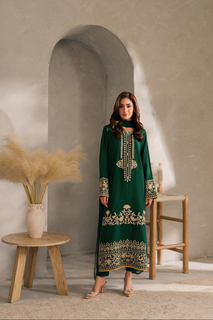 DFW-1203 Mirana Embroidery 3PC Dhanak Suit