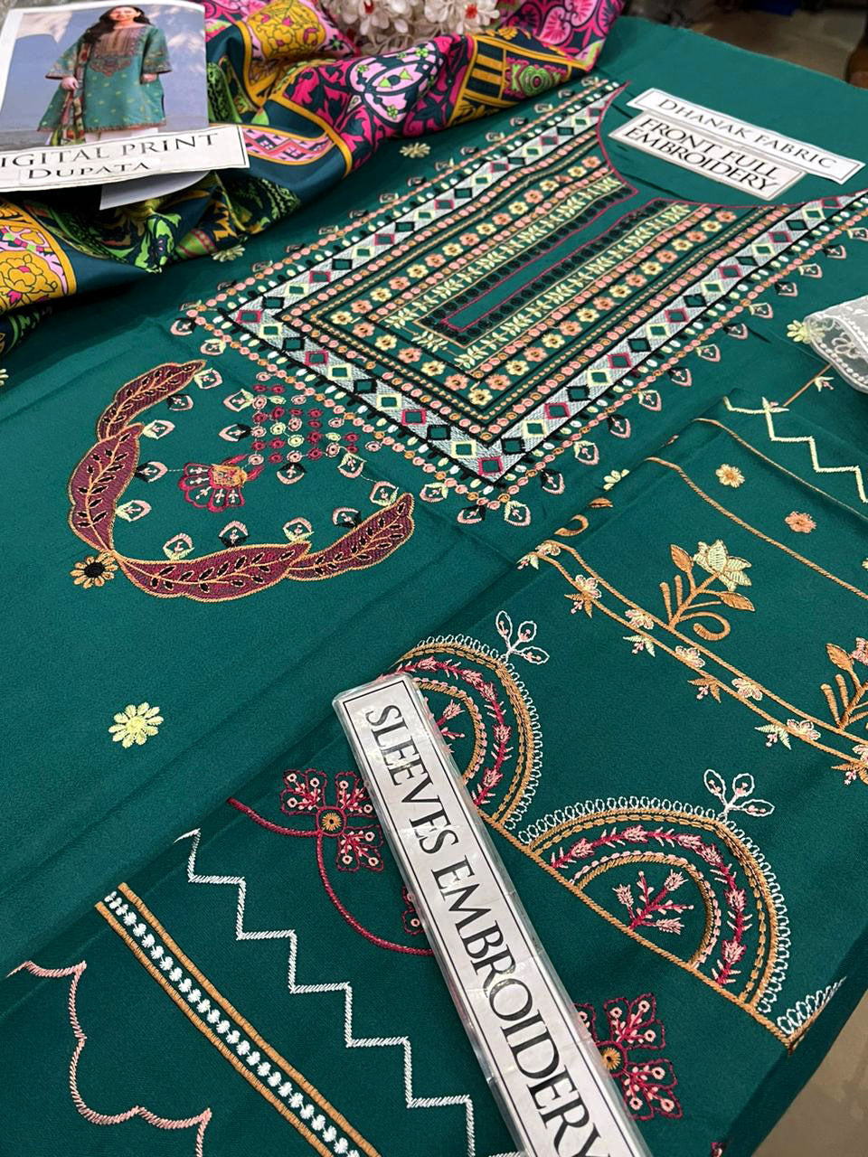 DFW-1217 Zara Shah Jahan Embroidery 3PC Dhanak Suit