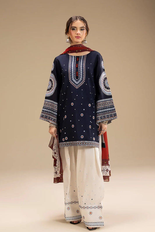 DFW-1083 Jazmin Heavy Embroidery 3PC Dhanak Suit