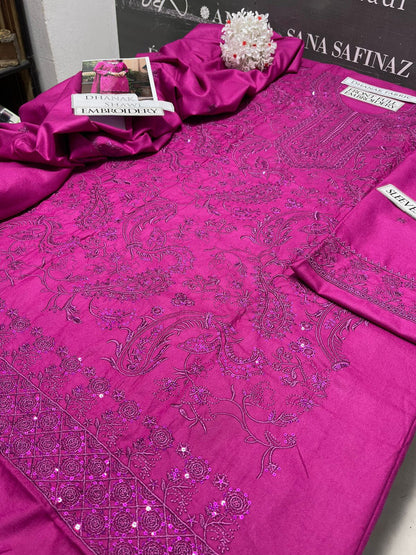 DFW-1135 Asim Jofa Heavy  Embroidery 3PC Dhanak Suit