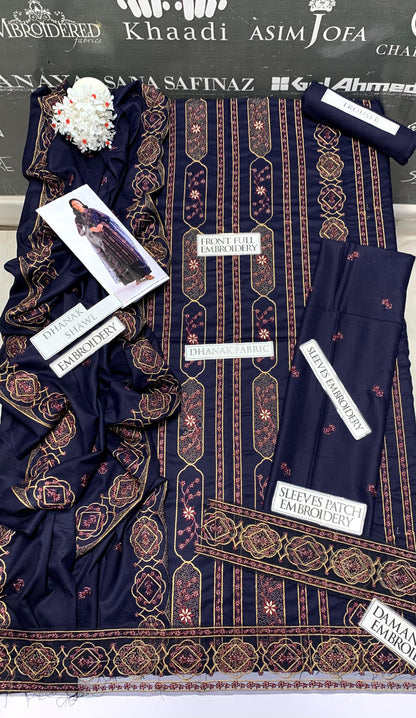 DFW-913 Kayseria Heavy Embroidery 3PC Dhanak Suit