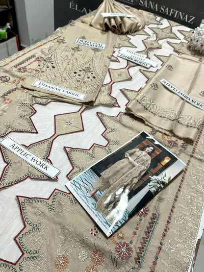 DFW-1151 Bareeze Heavy Embroidery 3PC Dhanak Suit