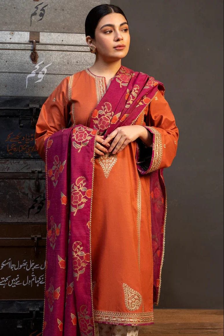 DFW-1062 Zara Shah Jahan Embroidery 3PC Dhanak Suit