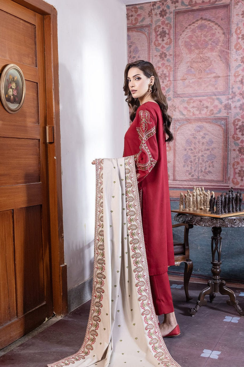 DFW-985 Noor Heavy Embroidery 3PC Dhanak Suit