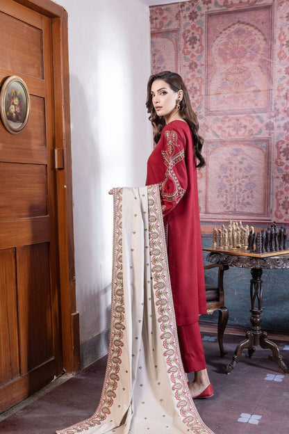 DFW-985 Noor Heavy Embroidery 3PC Dhanak Suit