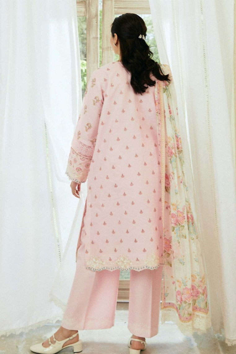 DFW-1047 Zara Shah Jahan Heavy Embroidery 3PC Dhanak Suit