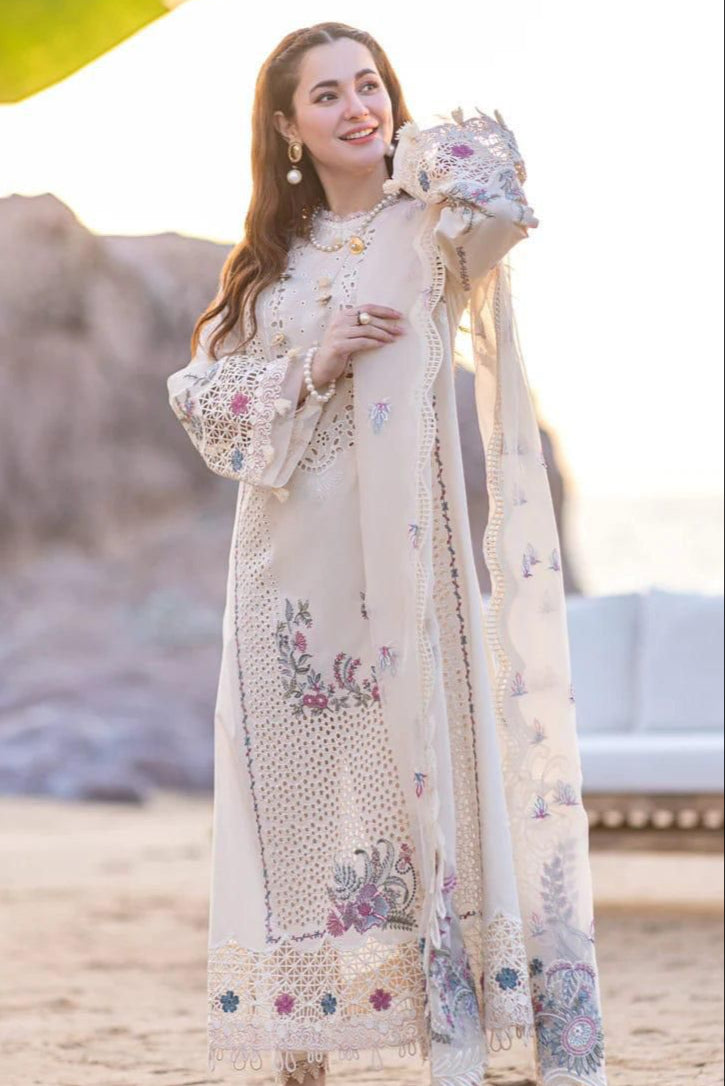 DFW-252 Qalamkar Luxury heavy Embroidery 3Pc Lawn Dress