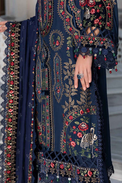 DFW-1168 Maria B Heavy Embroidery 3PC Dhanak Suit