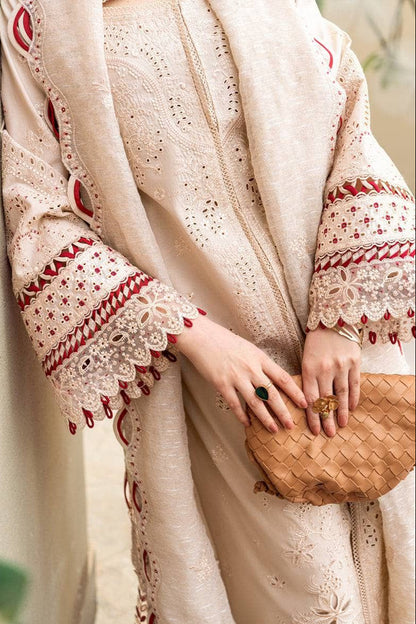 DFW-883 Qalamkar Heavy Embroidery 3PC Lawn Suit
