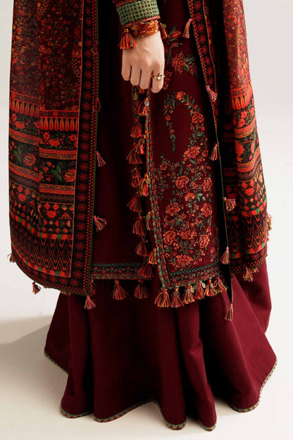 DFW-1112 Hussain Rehar Heavy Embroidery 3PC Dhanak Suit