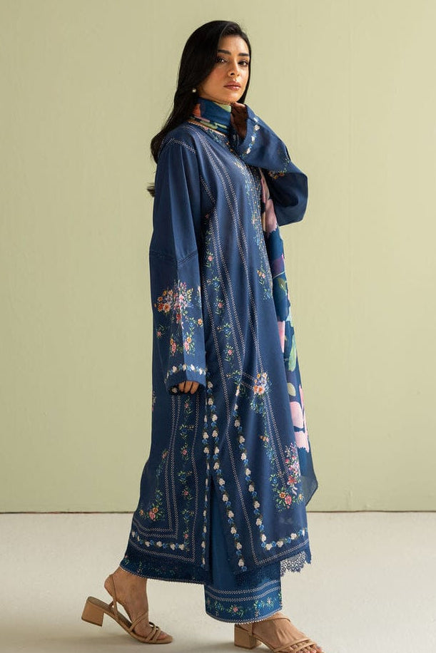 DFW-1074 Zara Shah Jahan Embroidery 3PC Dhanak Suit