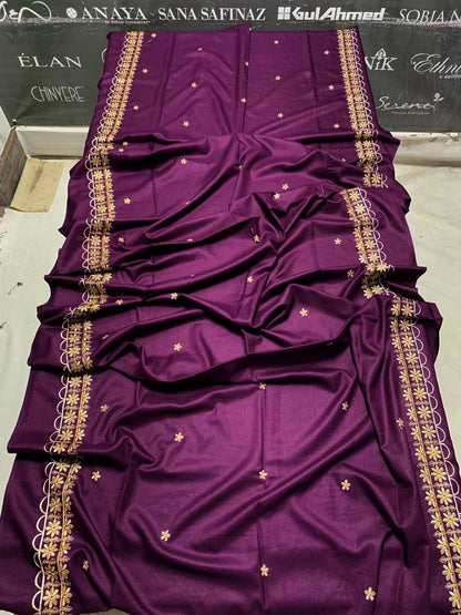DFW-1067 Asim Jofa Heavy Embroidery 3PC Dhanak Suit