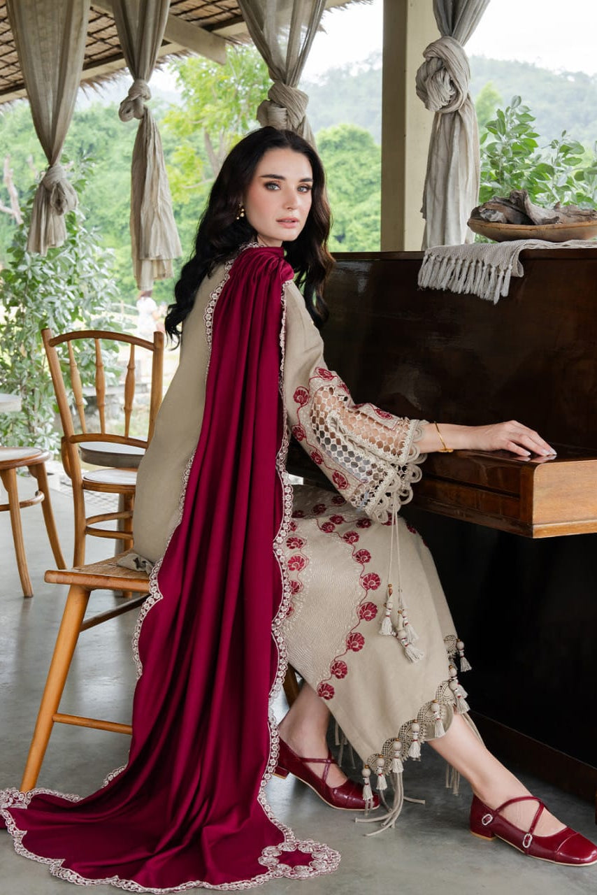 DFW-1209 Faiza Faisal Embroidery 3PC Dhanak Suit