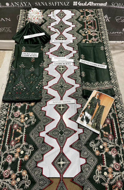 DFW-1152 Bareeze Heavy Embroidery 3PC Dhanak Suit