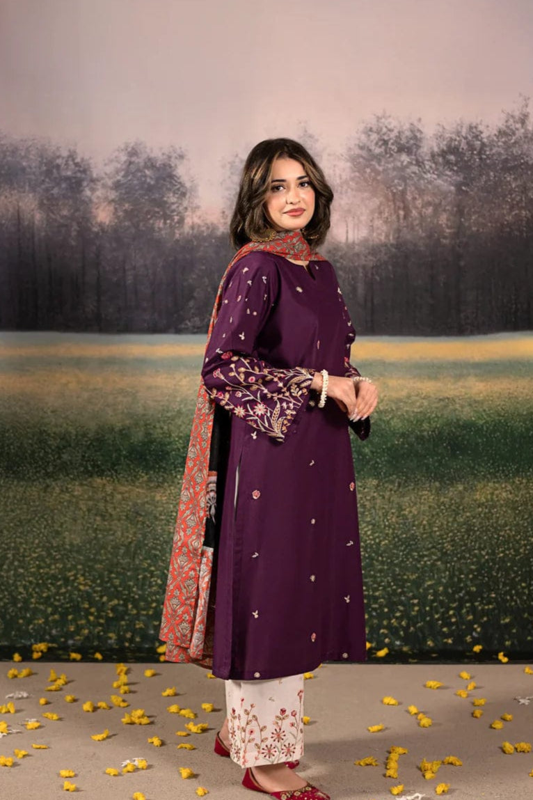 DFW-979 Urge Heavy Embroidery 3PC Dhanak Suit