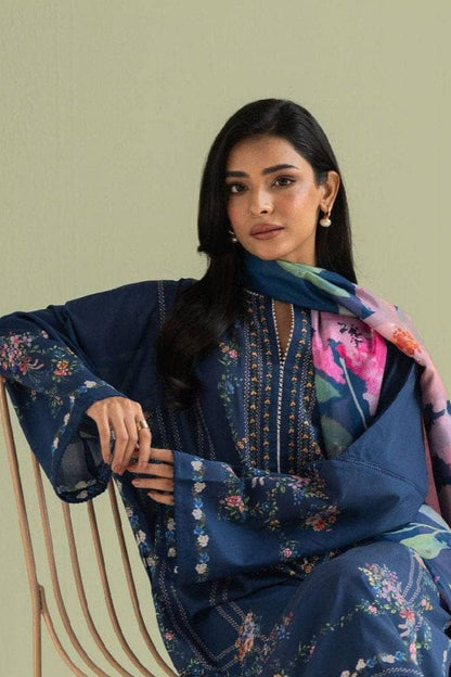 DFW-1074 Zara Shah Jahan Embroidery 3PC Dhanak Suit