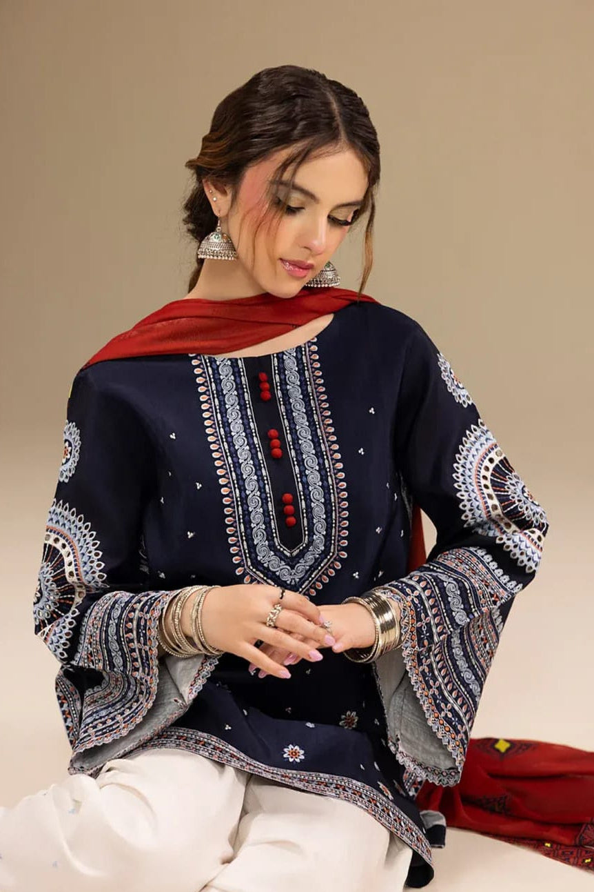 DFW-1083 Jazmin Heavy Embroidery 3PC Dhanak Suit