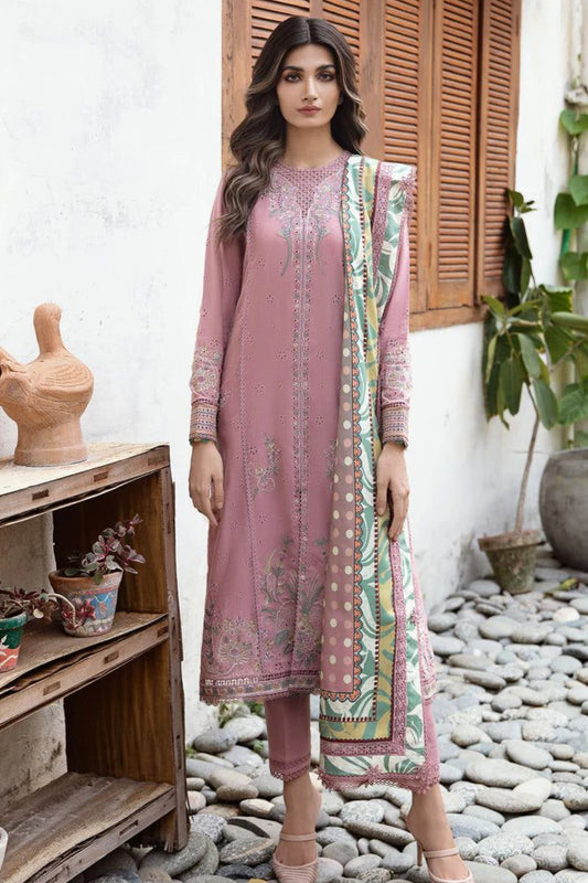 DFW-377 Jazmin Heavy Embroidery 3Pc Lawn Suit