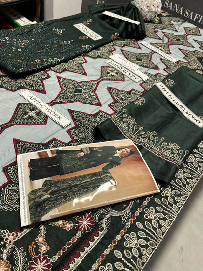 DFW-1152 Bareeze Heavy Embroidery 3PC Dhanak Suit