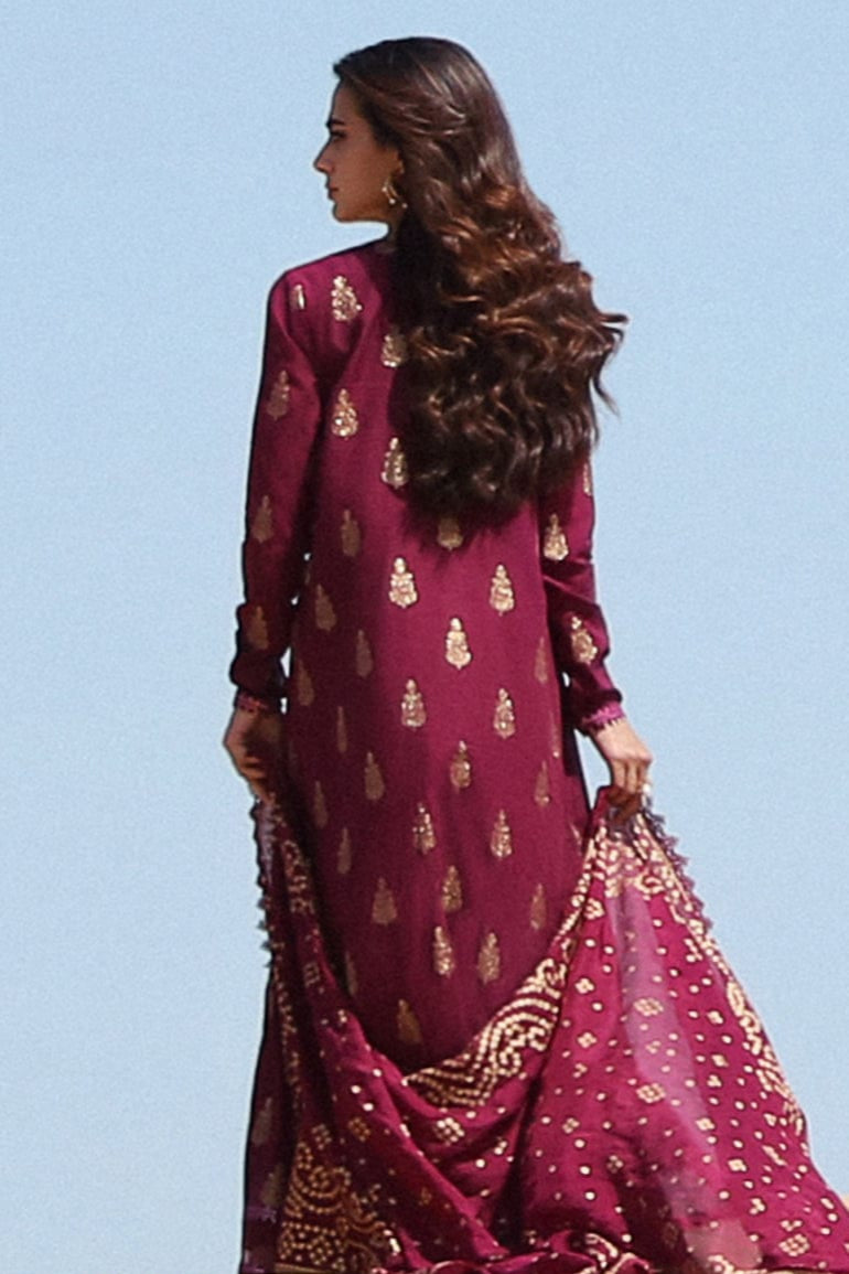 DFW-994 Cross Stitch Heavy Embroidery 3PC Dhanak Suit
