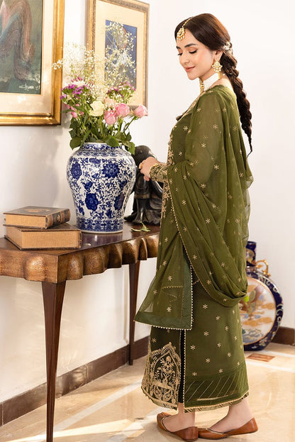 DFW-1153 Asim Jofa Heavy Embroidery 3PC Dhanak Suit