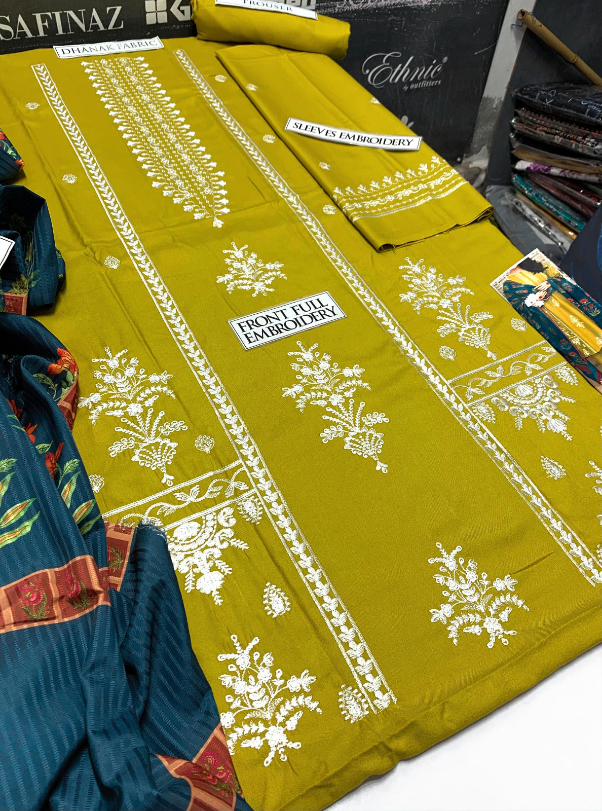 DFW-929 Urge Heavy Embroidery 3PC Dhanak Suit
