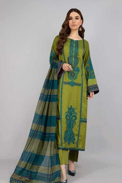 DFW-1068 Maria B Heavy Embroidery 3PC Dhanak Suit