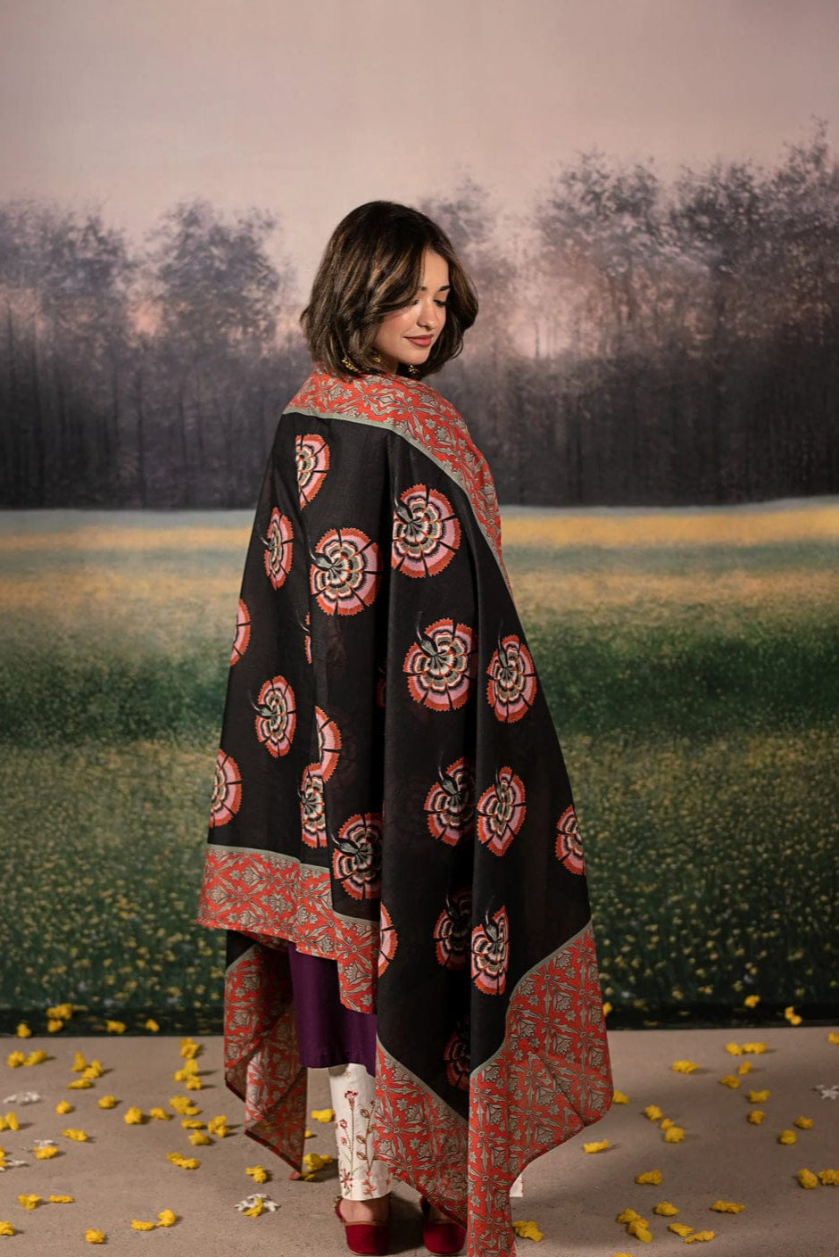 DFW-979 Urge Heavy Embroidery 3PC Dhanak Suit