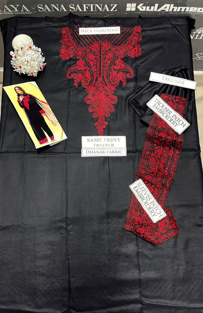 DFW-1161 Sapphire Embroidery 2PC Dhanak Suit