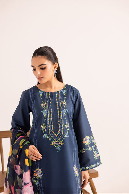 DFW-1074 Zara Shah Jahan Embroidery 3PC Dhanak Suit