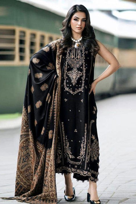 DFW-930 Bareeze Heavy Embroidery 3PC Linen Suit