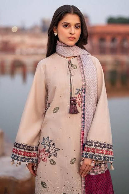 DFW-517 Jazmin Heavy Embroidery 3Pc Lawn Suit