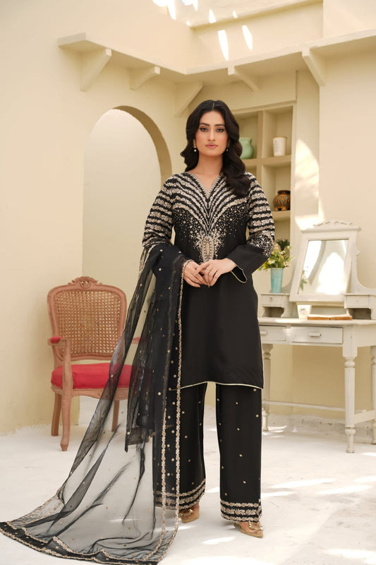 DFW-1192 Jazmin Embroidery 3PC Dhanak Suit