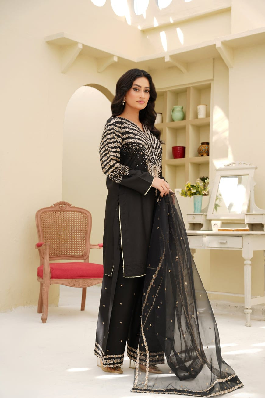 DFW-1192 Jazmin Embroidery 3PC Dhanak Suit