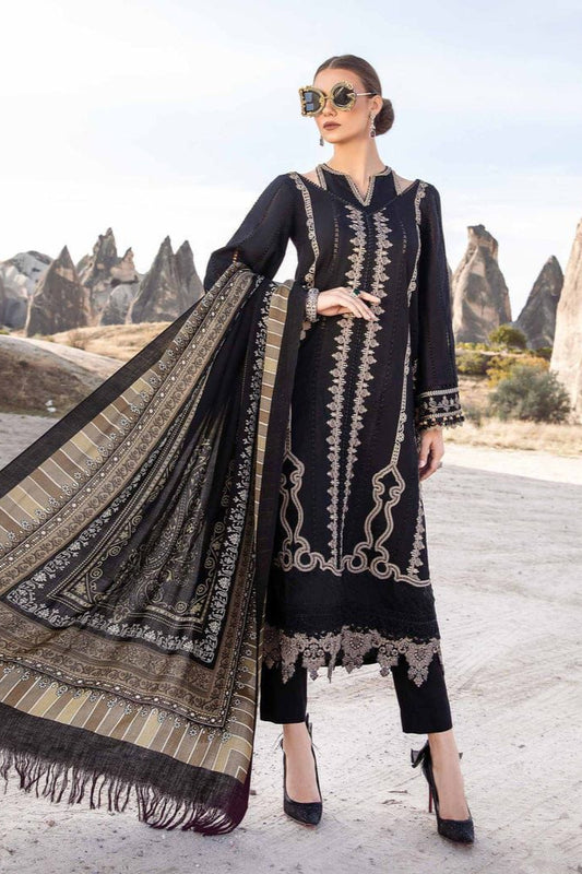 DFW-915 Maria B Heavy Embroidery 3PC Dhanak Suit