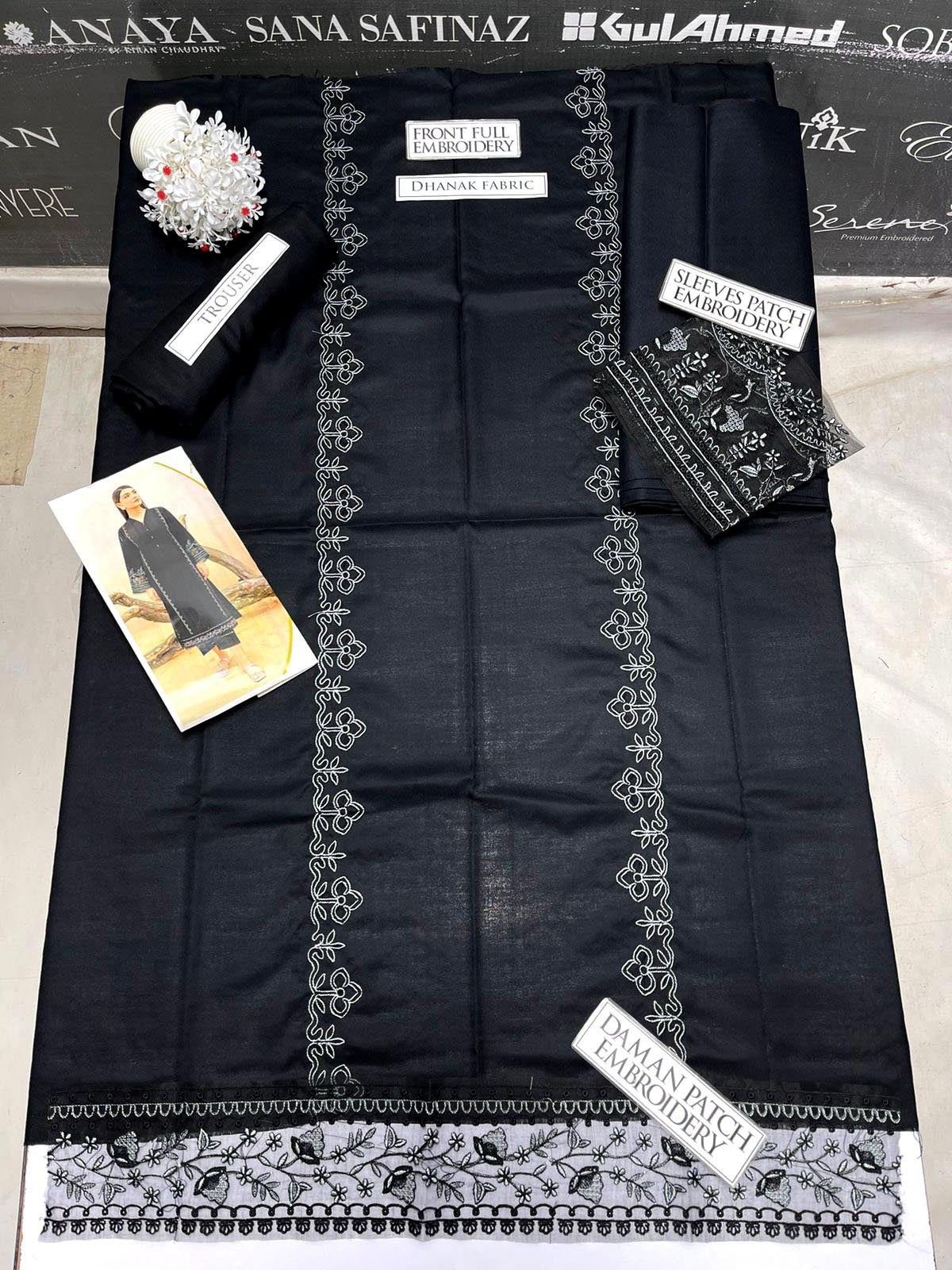 DFW-1011 Azure Embroidery 2PC Dhanak Suit