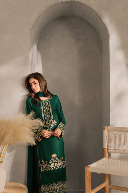 DFW-1203 Mirana Embroidery 3PC Dhanak Suit
