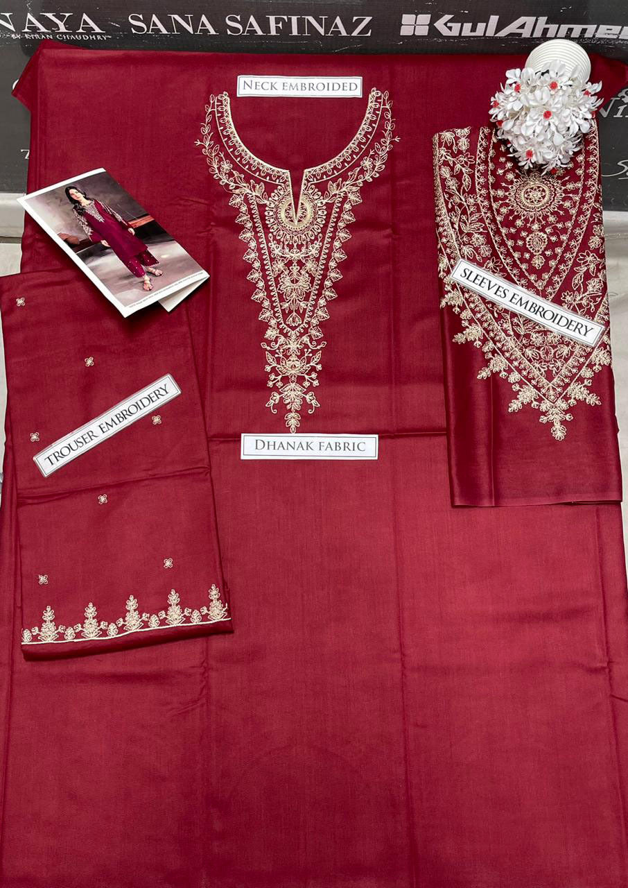 DFW-1162 Batik Embroidery 2PC Dhanak Suit