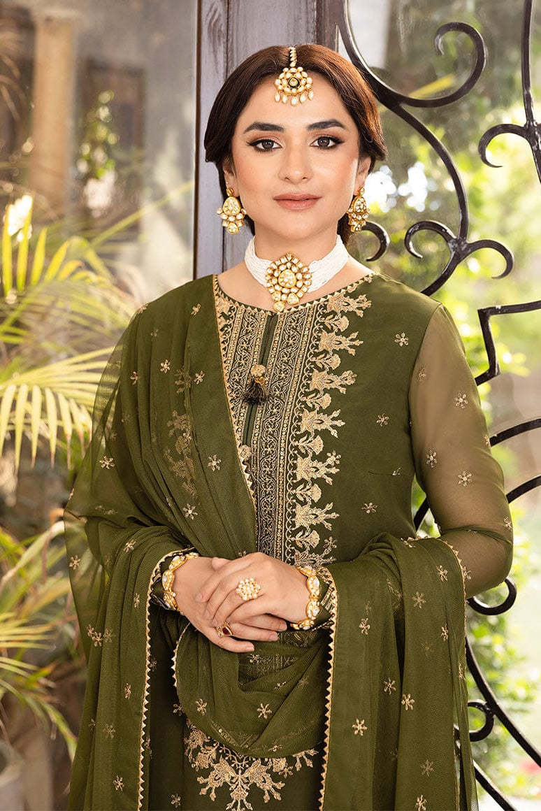 DFW-1153 Asim Jofa Heavy Embroidery 3PC Dhanak Suit