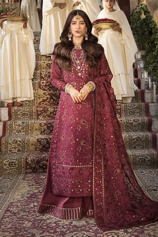 DFW-1219 Asim Jofa Heavy Embroidery 3PC Dhanak Suit