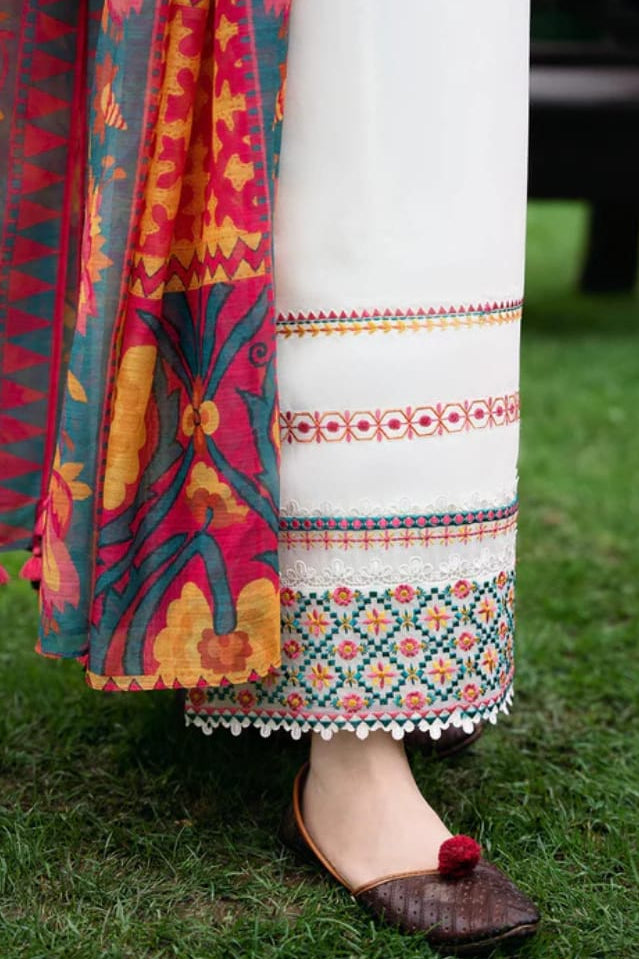 DFW-1245 Sapphire Embroidery 3PC Dhanak Suit