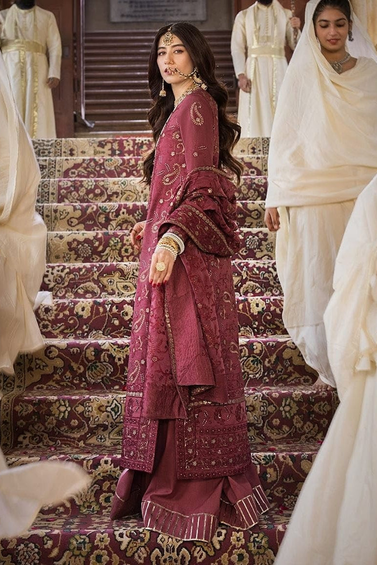 DFW-1219 Asim Jofa Heavy Embroidery 3PC Dhanak Suit