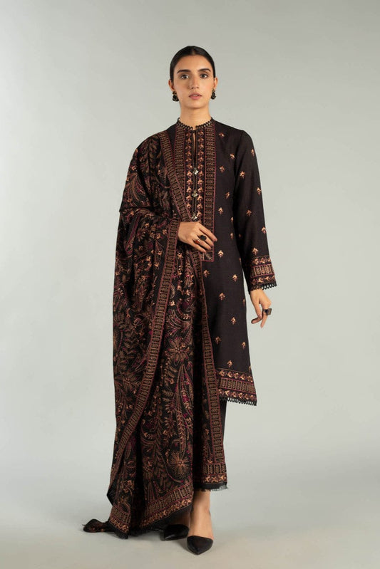 DFW-996 Bareeze Heavy Embroidery 3PC Dhanak Suit