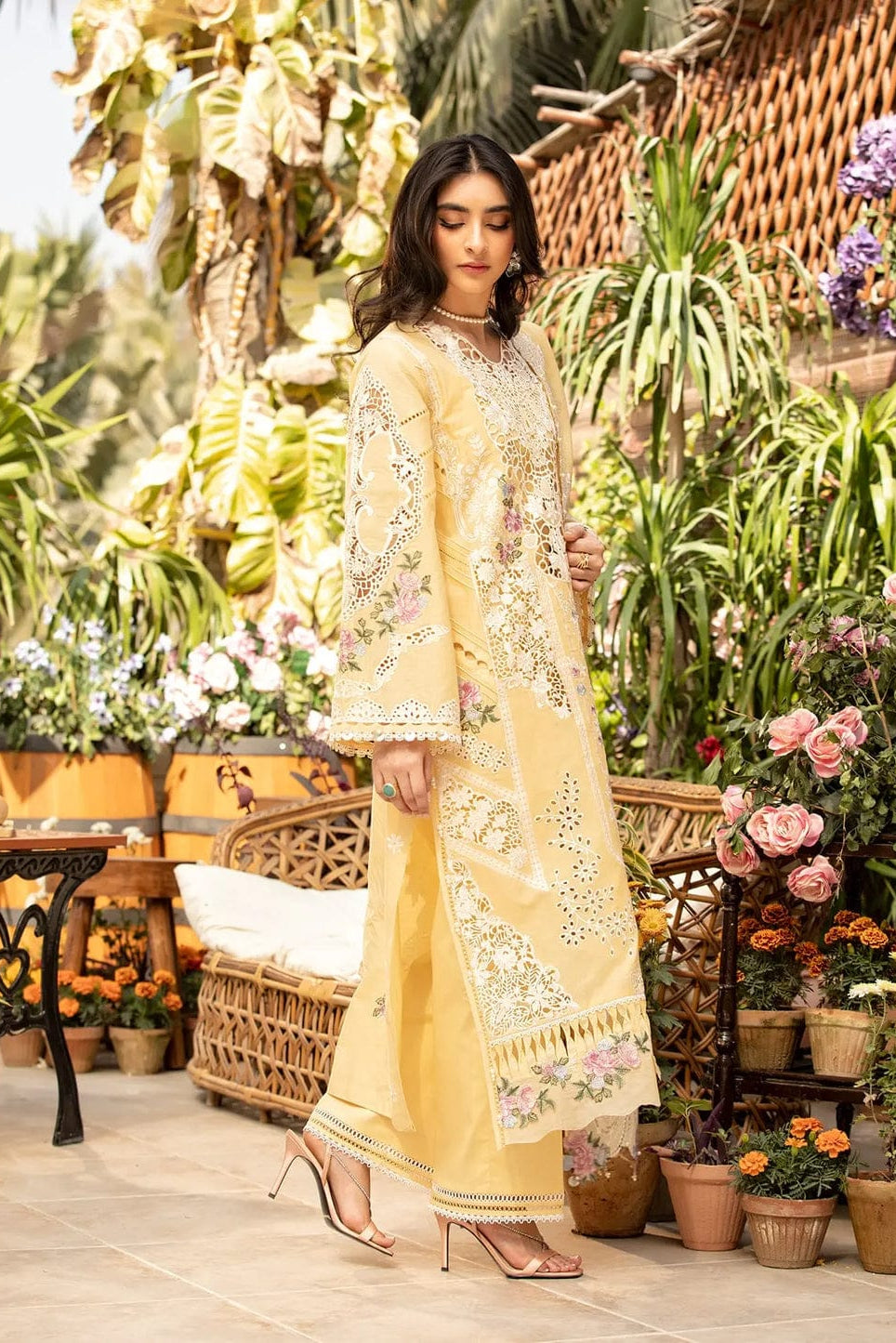 DFW-1288 Elaf Heavy Embroidery 3PC Lawn Suit