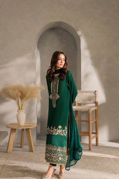 DFW-1203 Mirana Embroidery 3PC Dhanak Suit