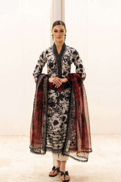 DFW-1042 Zainab Chottani Embroidery 3PC Karandi Suit
