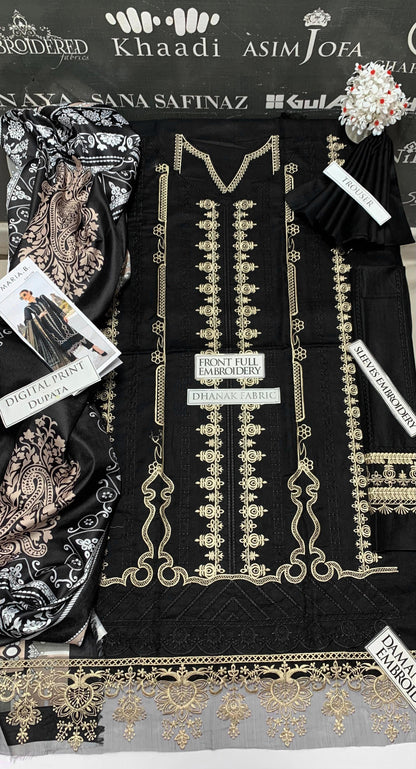 DFW-915 Maria B Heavy Embroidery 3PC Dhanak Suit