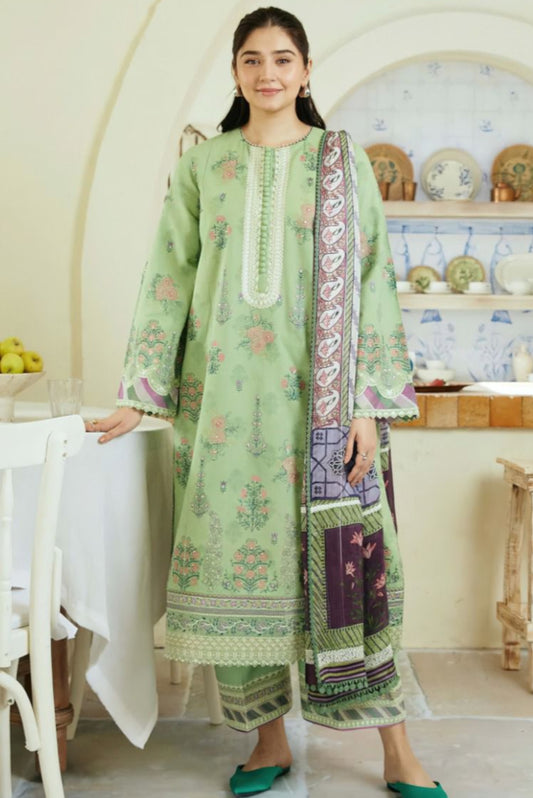 DFW-312 Zara Shah Jahan Heavy Embroidery 3Pc Lawn Dress