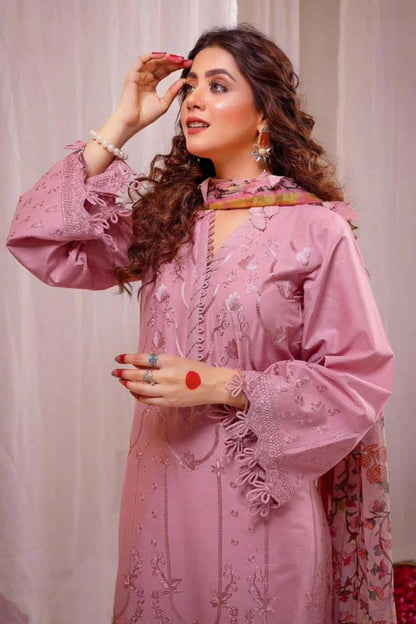 DFW-1126 Zara Shah Jahan Heavy Embroidery 3PC Dhanak Suit