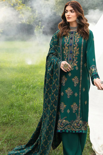 DFW-110 Ramsha Luxury Unstitched Embroided Lawn Dress